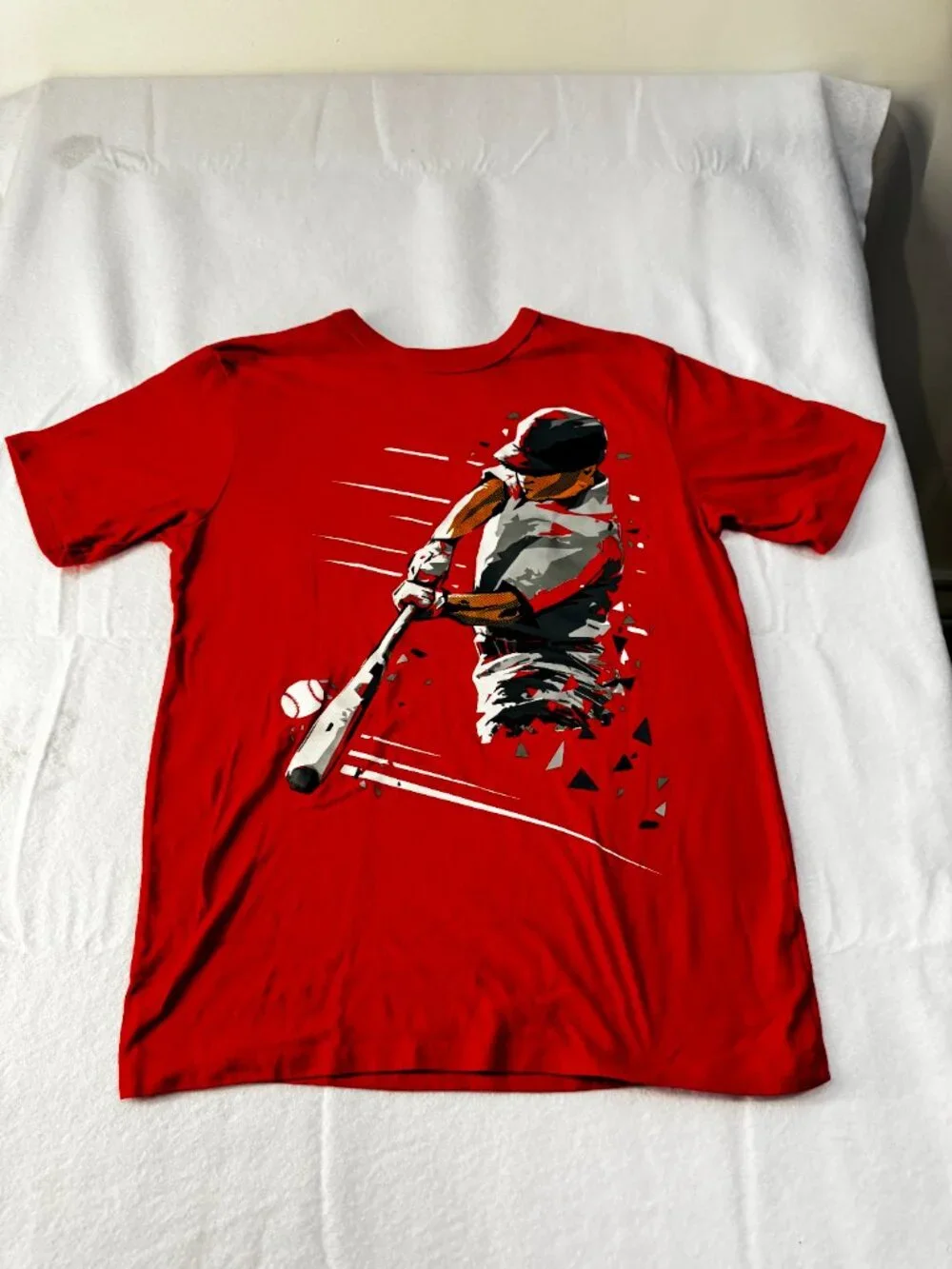 Childrens Place Boys Baseball Outfit Set Red Graphic Shirt BCG Shorts Sizes M/L - Picture 4 of 10